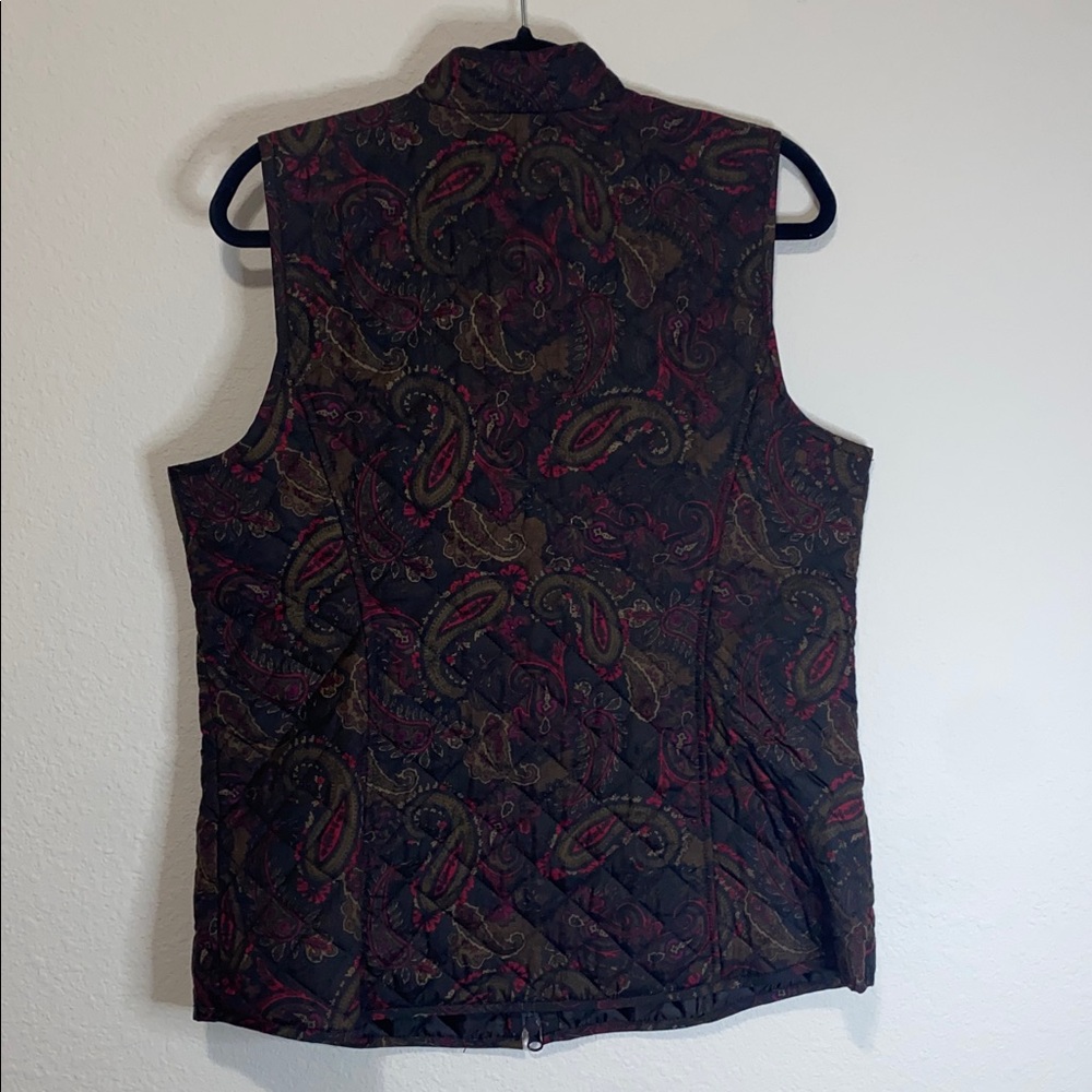 🎈Adorable J.Jill Heritage Quilted Patterned Paisley Vest! - Picture 9 of 11